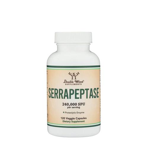 Double Wood Supplements Serrapeptase  (120 Capsules)